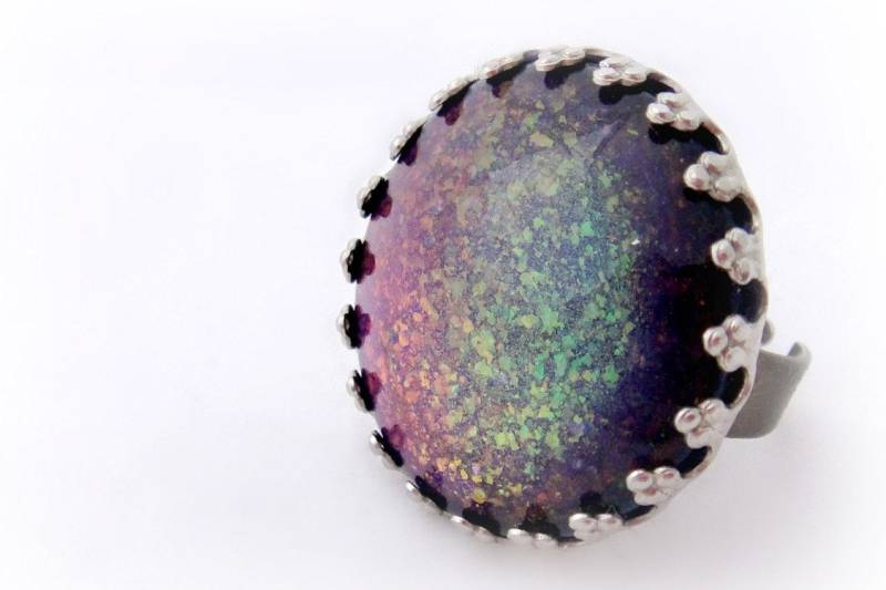 Regenbogen Meerjungfrau Verstellbarer Ring, Kawaii Kei Elfenschmuck, Glitzer-Ring, Geschenk Für Sie Regenbogen Meerjungfrau Verstellbarer Ring, Kawaii Kei Elfenschmuck, Glitzer-Ring, Geschenk Für Sie von celdeconail