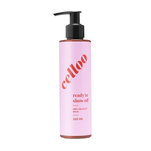 Celloo Anti Cellulite-Creme für Damen 200 ml - Bodylotion trockene Haut, Lotion gegen Cellulite & Dehnungsstreifen mit Avokadoöl, Ingwerwurzelextrakt - Wärmendes Creme anticellulite Natürliche, Vegan von celloo