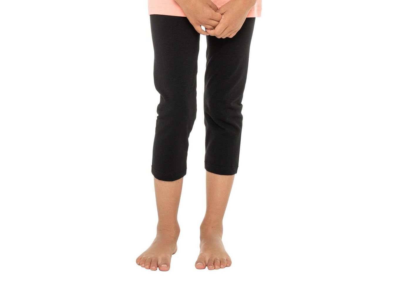 celodoro 3/4-Leggings Celodoro Kinder Leggings (3/4 Capri) - Schwarz 110-116 von celodoro