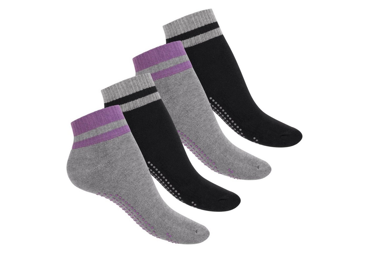 celodoro ABS-Socken Damen & Herren Yoga & Wellness Socken ABS Frotteesohle (4 Paar) von celodoro