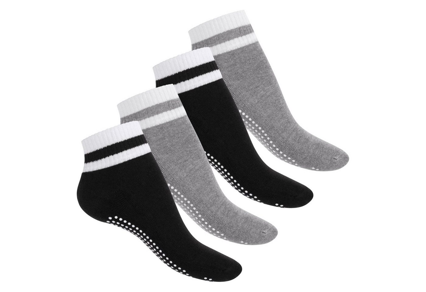 celodoro ABS-Socken Damen & Herren Yoga & Wellness Socken ABS Frotteesohle (4 Paar) von celodoro