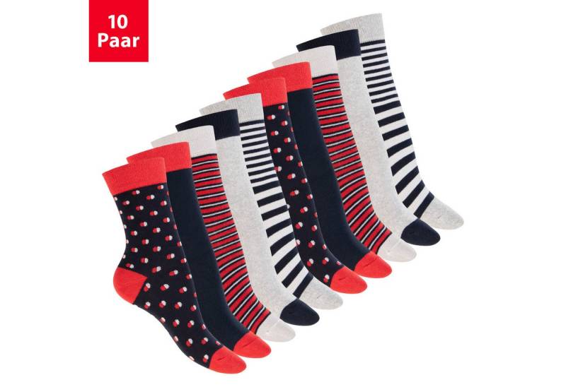 celodoro Basicsocken Süße Damen Eco Socken mit Motiv (10 Paar) Regenerative Baumwolle von celodoro