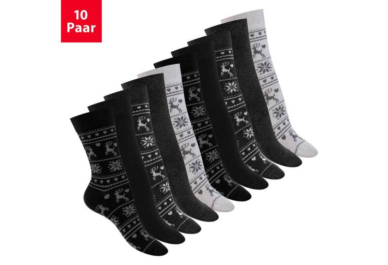 celodoro Basicsocken Süße Damen Eco Socken mit Motiv (10 Paar) Regenerative Baumwolle von celodoro