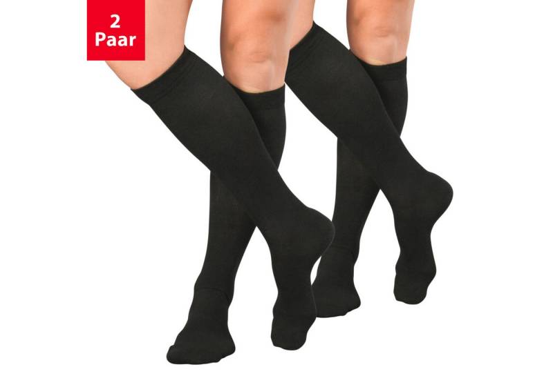 celodoro Kompressionsstrümpfe Damen & Herren Reisekniestrümpfe (1 Paar) mit Kompression von celodoro