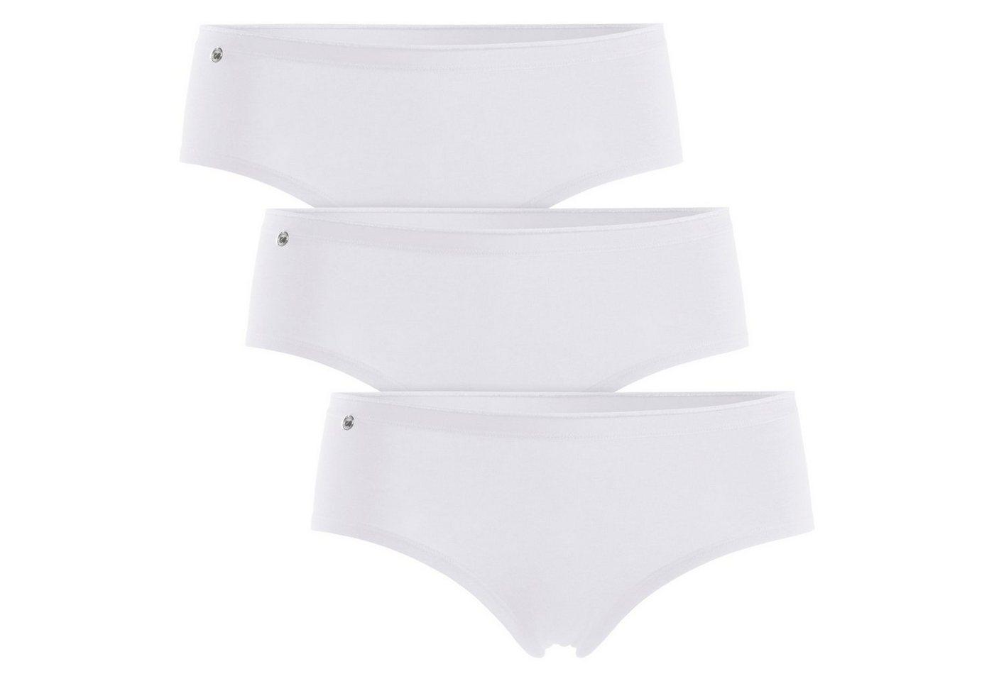 celodoro Panty Damen Basic Panty (3er Pack) Hipster Slip mit Zier-Logo von celodoro