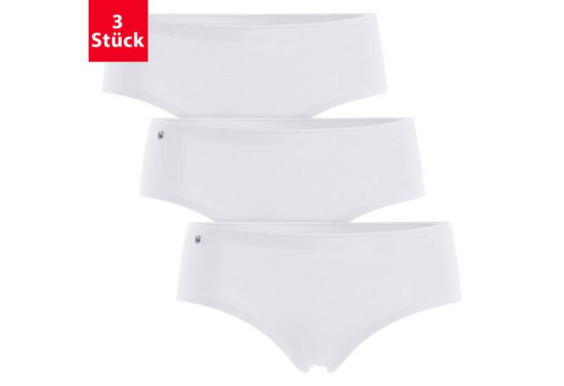 celodoro Panty Damen Basic Panty (3er Pack) Hipster Slip mit Zier-Logo von celodoro