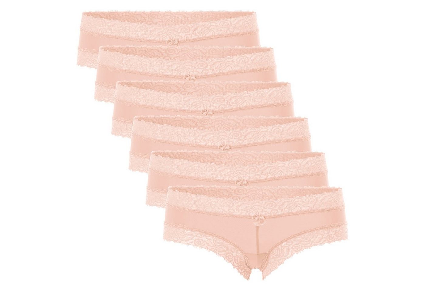 celodoro Panty Damen Hipster Panty mit Spitze (6er Pack) Dessous Slip von celodoro