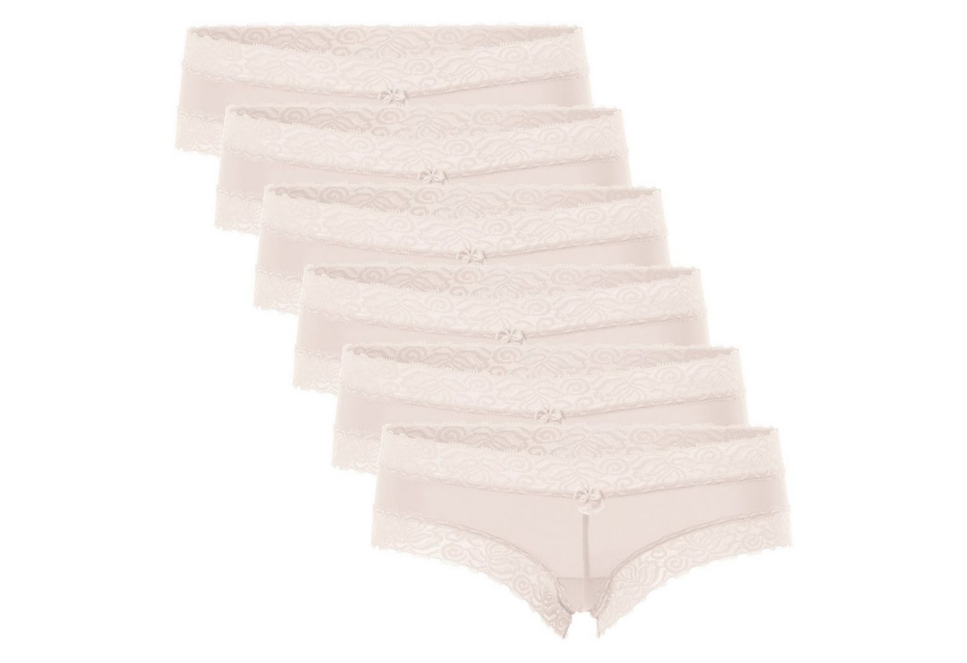 celodoro Panty Damen Hipster Panty mit Spitze (6er Pack) Dessous Slip von celodoro