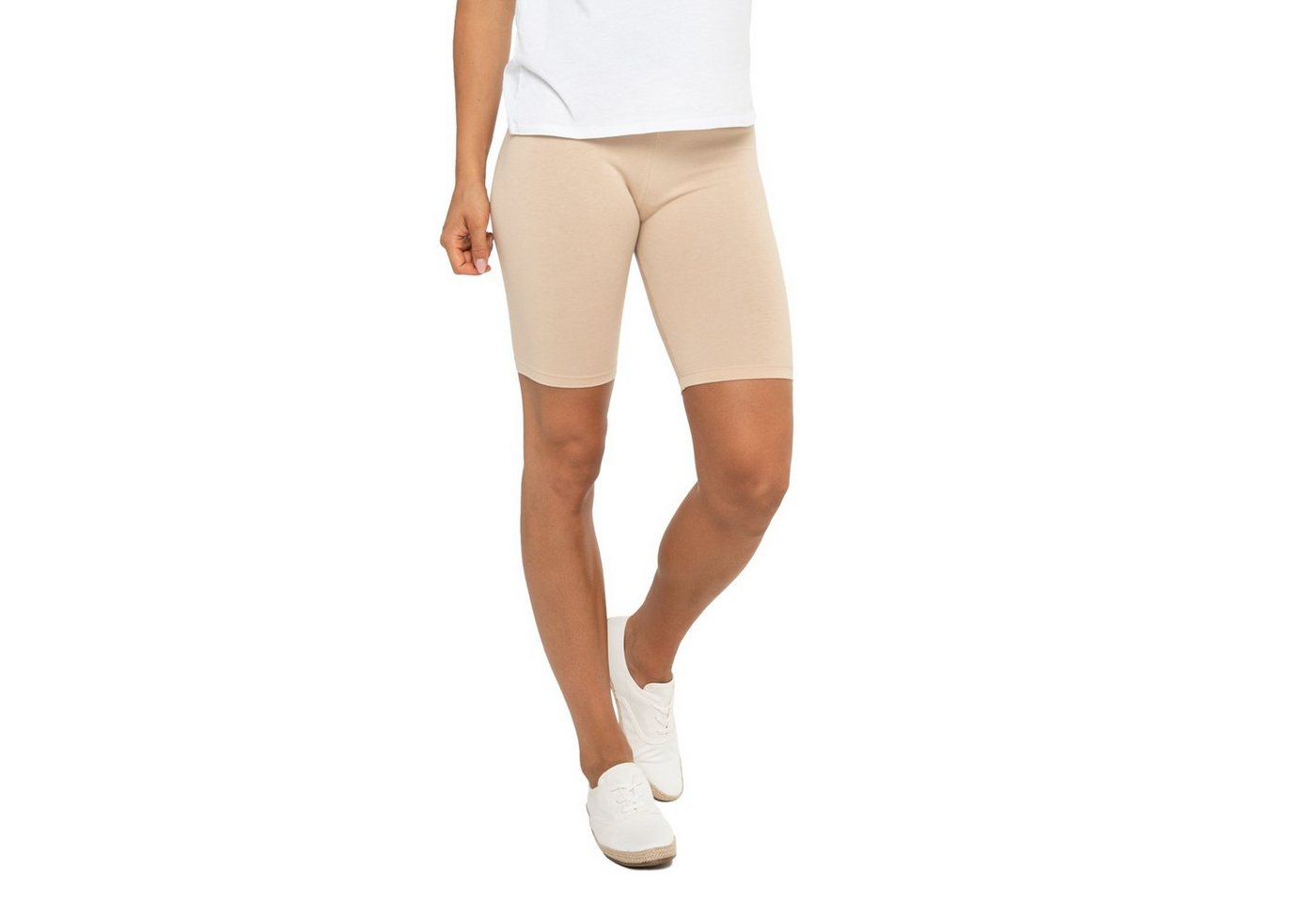 celodoro Shorts Damen Kurzleggings Stretch-Jersey Radlerhose aus Baumwolle von celodoro