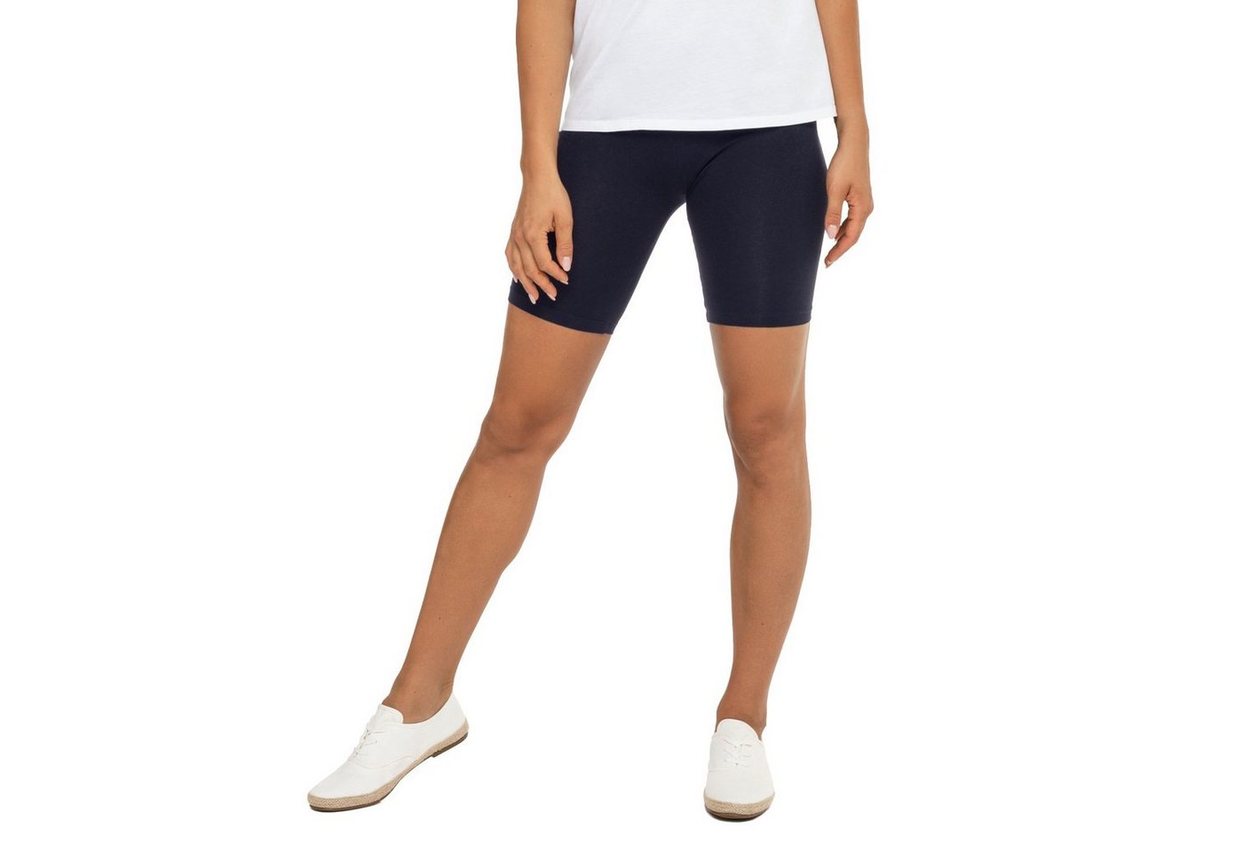 celodoro Shorts Damen Kurzleggings Stretch-Jersey Radlerhose aus Baumwolle von celodoro