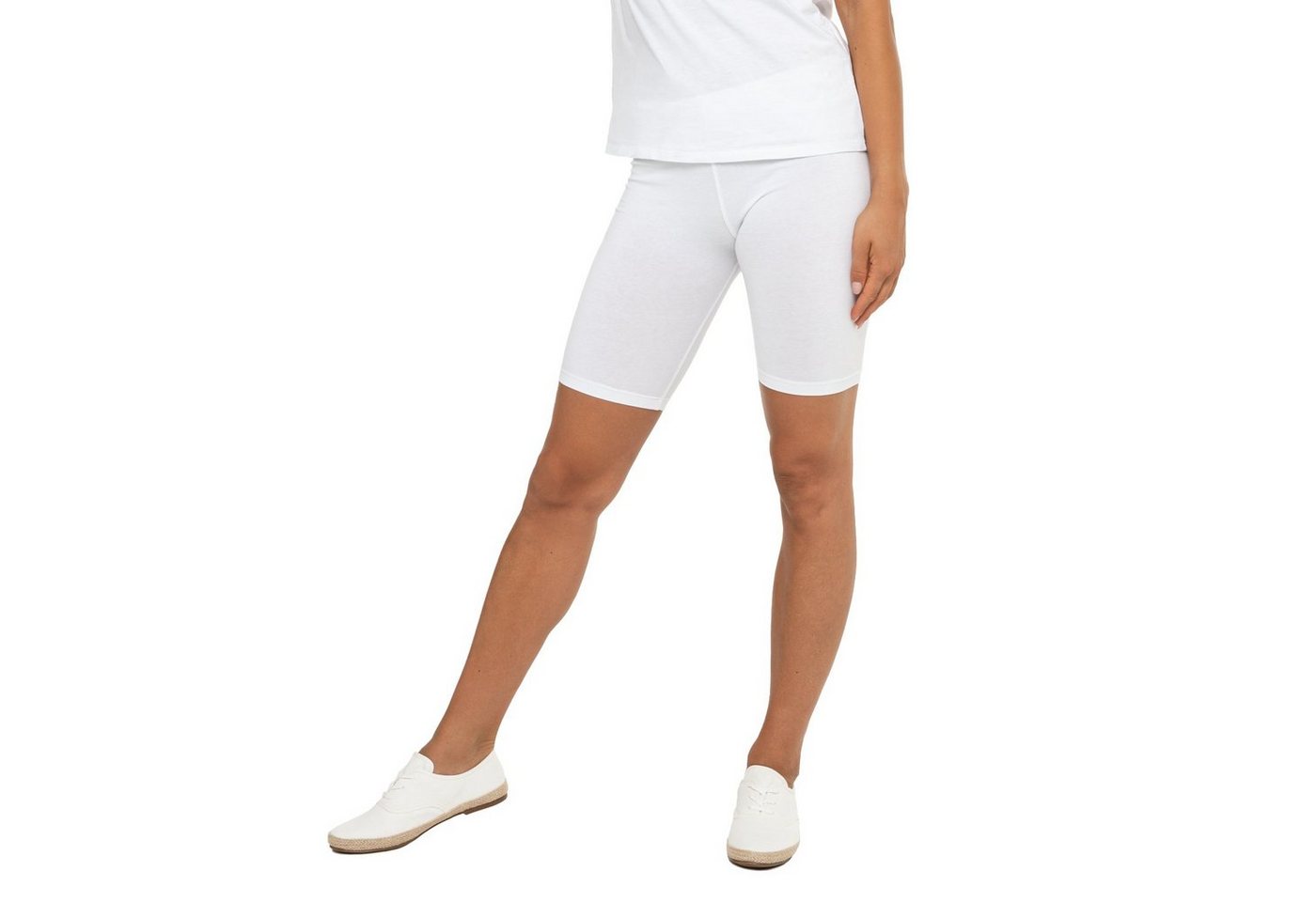 celodoro Shorts Damen Kurzleggings Stretch-Jersey Radlerhose aus Baumwolle von celodoro