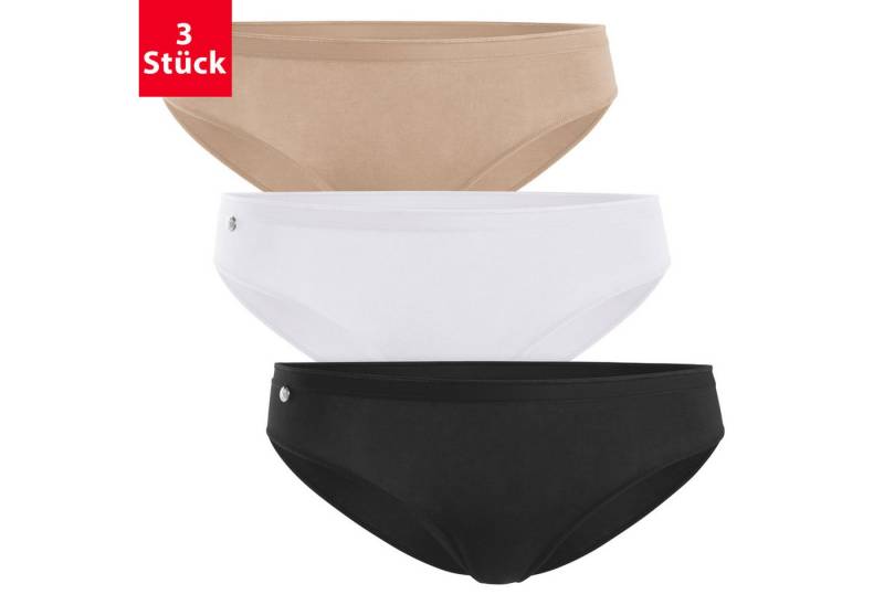 celodoro Slip Damen Basic Bikini Slip (3er Pack) mit Schmuck Logo von celodoro