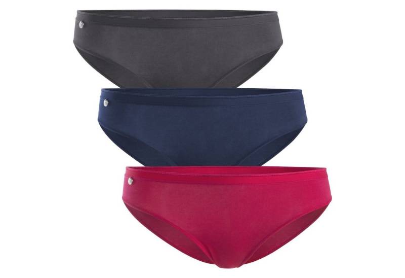 celodoro Slip Damen Basic Bikini Slip (3er Pack) mit Schmuck Logo von celodoro