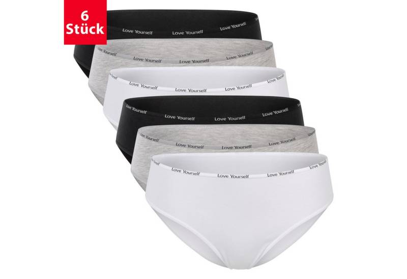 celodoro Slip Damen Slip (6er Pack) Bikini-Slip mit Ziergummi von celodoro