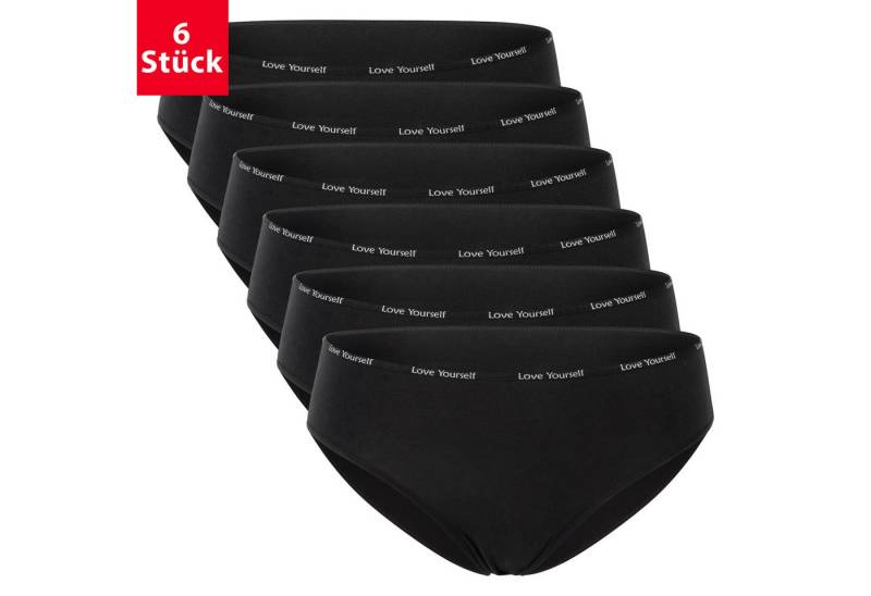 celodoro Slip Damen Slip (6er Pack) Bikini-Slip mit Ziergummi von celodoro