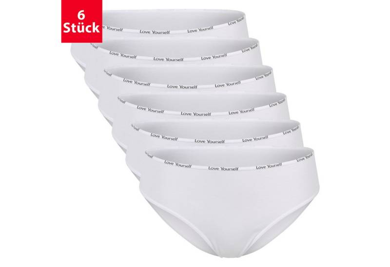 celodoro Slip Damen Slip (6er Pack) Bikini-Slip mit Ziergummi von celodoro