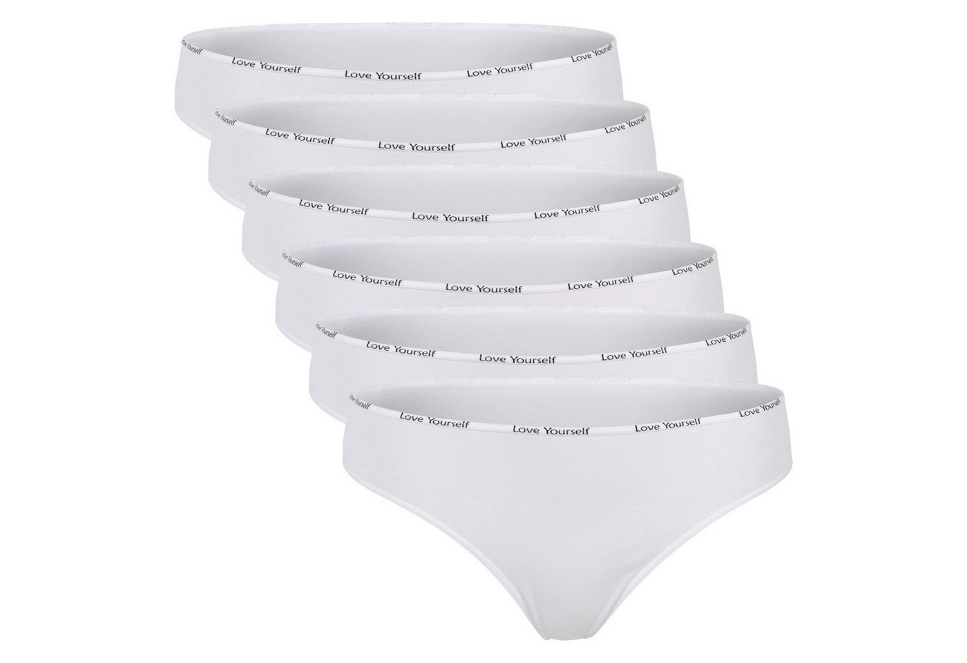 celodoro Tanga Damen Tanga (6er Pack) Mini-Slip mit Ziergummi von celodoro