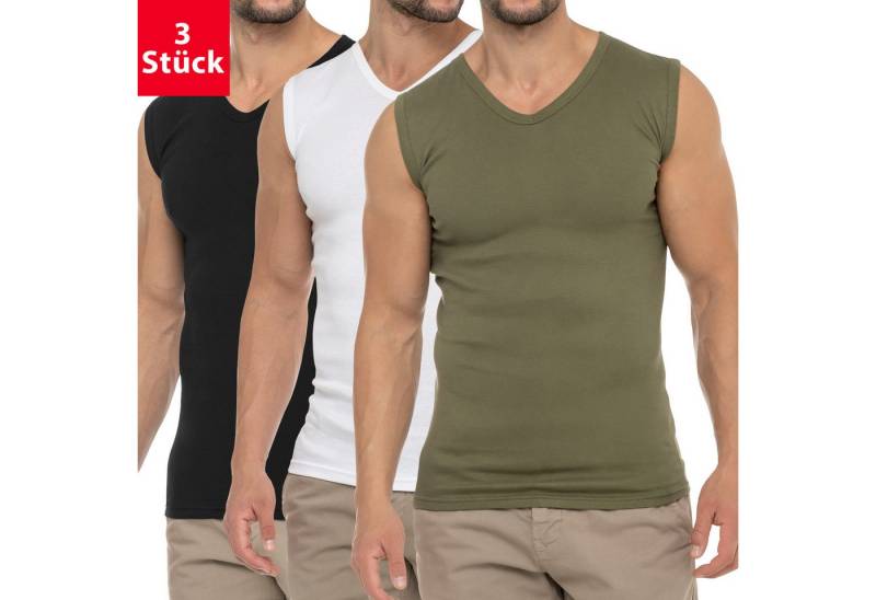celodoro Unterhemd Herren Business Muskelshirt V-Neck (3er Pack) Muscle Shirt von celodoro