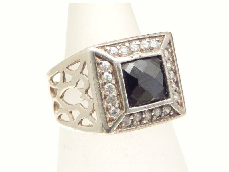 Ring Mit Schwarzen Onyx Sterlingsilber Gemset Silberring Schwarzem Größe 7 925 Sterling Silber Set Ring Mit Schwarzen Onyx Sterlingsilber Gemset Silberring Schwarzem Größe 7 925 Sterling Silber Set von celticfinds