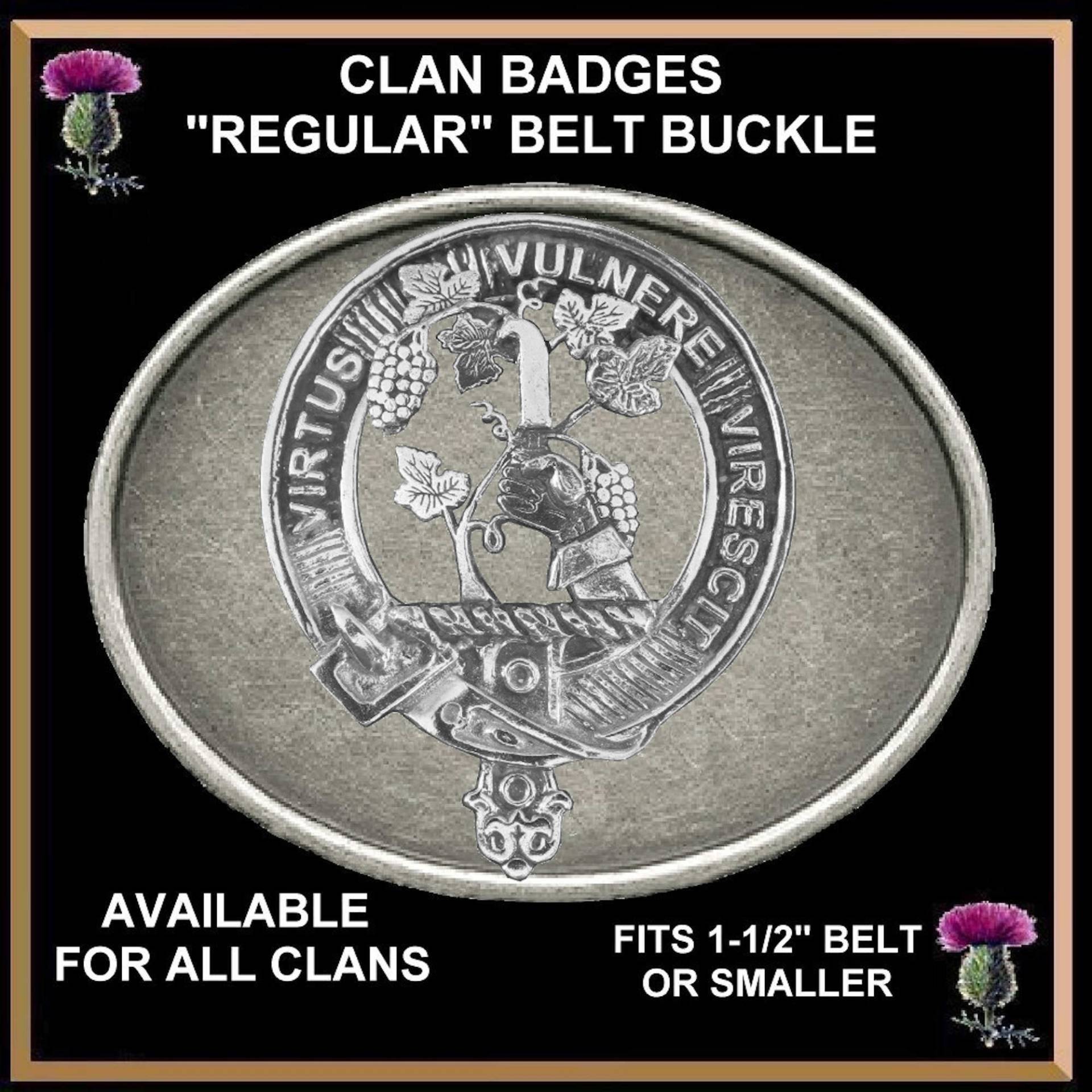 Burnett Clan Crest Regelmäßige Schnalle Burnett Clan Crest Regelmäßige Schnalle von celticstudio