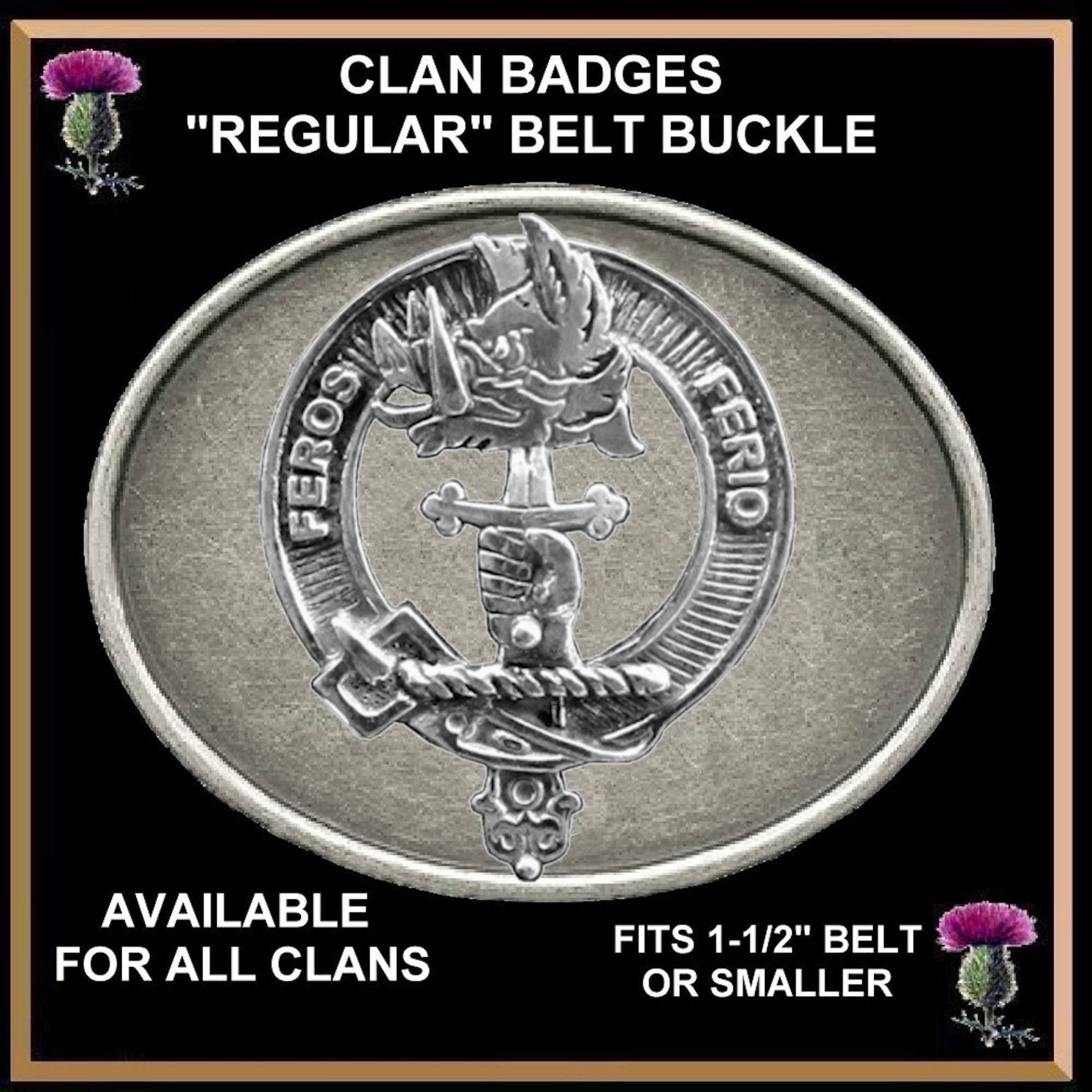 Chisholm Clan Crest Regelmäßige Schnalle Chisholm Clan Crest Regelmäßige Schnalle von celticstudio