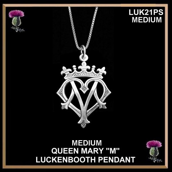 Queen Mary "M" Medium Luckenbooth Anhänger - Sterling Silber Lukk21Mps Queen Mary "M" Medium Luckenbooth Anhänger - Sterling Silber Lukk21Mps von celticstudio