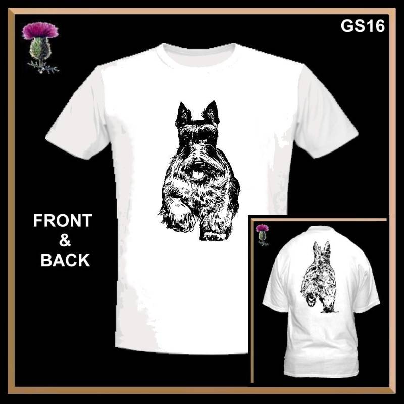 Scottie Hund T-Shirt Scottish Terrier Gs16 - Alle Größen von celticstudio