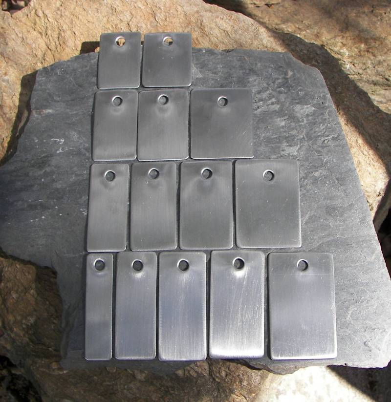 Edelstahl Schlüsselanhänger Rohlinge 18 Gauge, Bereit Zum Stempeln von centralsupplyinc