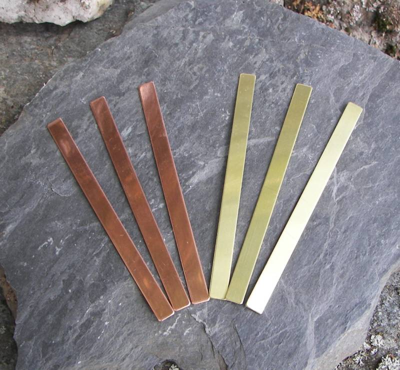 Kupfer - Oder Messingmanschette 1/4 "x 6" | 5-200 - Fertige Manschetten, Gravur -/stempelzubehör von centralsupplyinc