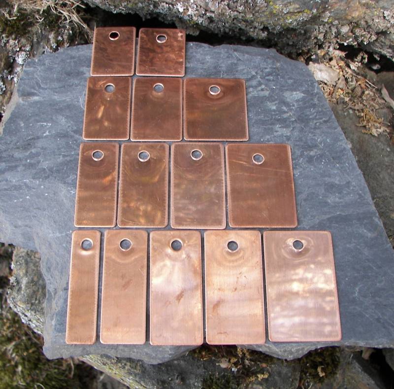 Kupfer Schlüsselanhänger Rohlinge 21 Gauge, Bereit Zum Stempeln von centralsupplyinc