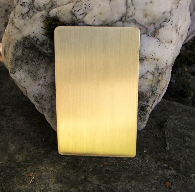 Metall Brieftasche Kartenrohlinge Kupfer, Messing, Stahl, Aluminium | 5Er Set von centralsupplyinc