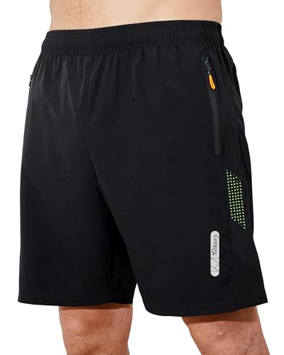 cenyoo Sporthose Kurze Herren Sport Shorts mit Reißverschlusstasche Shorts Herren Kurz Schnelltrockende Hosen Herren Laufhose Herren Kurz Leicht Activewear Herren Badehose Trainingshose Jogginghose von cenyoo