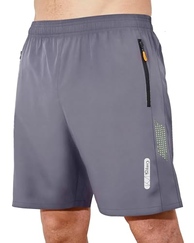 cenyoo Sporthose Kurze Herren Sport Shorts mit Reißverschlusstasche Shorts Herren Kurz Schnelltrockende Hosen Herren Laufhose Herren Kurz Leicht Activewear Herren Badehose Trainingshose Jogginghose von cenyoo