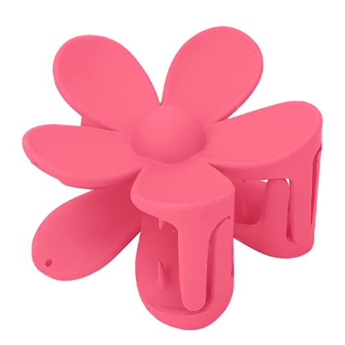 cersalt Haarklammer Styling Flower Claw Clip, Leichte Big Flower Haarspange Strapazierfähiger Anti-Rutsch Haarspangen für Frauen für Mädchen(Rosenrot) von GZD