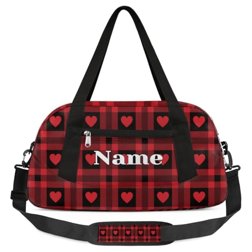 Benutzerdefinierte Name Nette Kinder Duffle Bag Personalisierte Mädchen Tanztasche Leicht Wasserabweisend Faltbare Sport Turnbeutel Weekender Übernachtung Übernachtung Carry On Reisetasche für Jungen von cfpolar