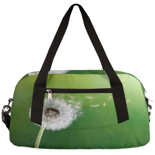 Flying Dandelion Kinder Duffle Bag Mädchen Tanztasche Leicht Wasserabweisend Faltbar Sport Gym Bag Weekender Übernachtung Übernachtung Handgepäck Reisetasche für Jungen Mädchen von cfpolar