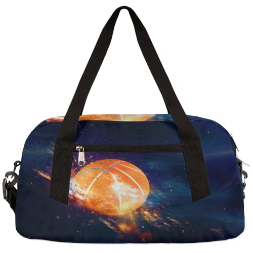 Universe Planet Kinder-Reisetasche für Mädchen, Tanztasche, leicht, wasserabweisend, faltbar, Sport, Turnbeutel, Wochenende, Übernachtung, Übernachtung, Handgepäck, Reisetasche für Jungen und Mädchen von cfpolar