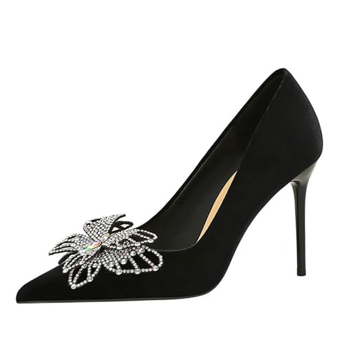 Absatzschuhe Damen Pumps High Heels Spitzenschuhe Hochzeitsschuhe Damenschuhe Abendschuhe Elegant Und Bequem Kleid Schuhe Stilettoabsatz Anzugschuhe Brautschuhe Stiletto Schuhe von cfpqv