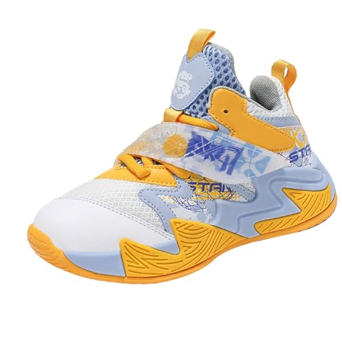 Basketballschuhe Kinder Sneakers Jungen Turnschuhe Sportschuhe Mädchen Knöchelhohe Sneaker Basketball Schuhe Hallenschuhe Outdoor Laufschuhe Anti-Rutsch Trainingsschuhe Gym Sneaker Walkingschuhe26 von cfpqv