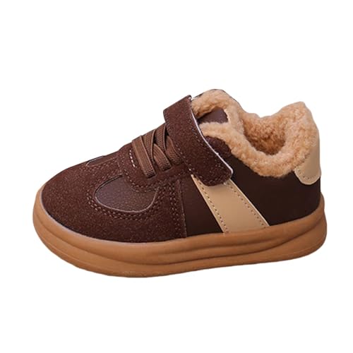 Hallenschuhe Mädchen Jungen Winterschuhe Gefütterte Warm Sneaker Sportschuhe Outdoor Turnschuhe Kinderschuhe Laufschuhe Kinder Hallenturnschuhe Fitnessschuhe Rutschfeste Wanderschuhe Barfußschuhe6 von cfpqv