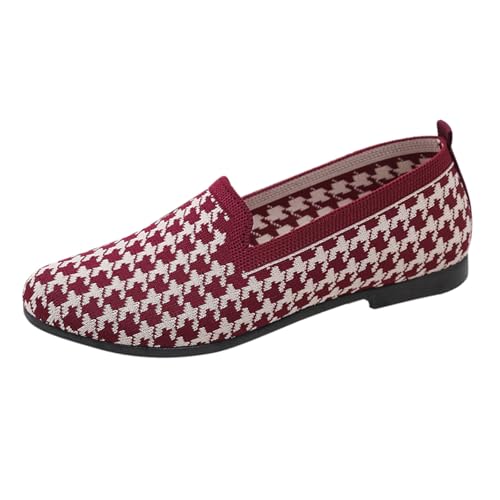 Loafer Damen Ballerinas Karierte Flache Schuhe Runde Zehe Strick Kleid Schuhe Slip On Sneaker Bequem Weich Balerinaschuhe Sommerschuhe Ballerina Halbschuhe Strickschuhe Walking Tanzschuhe Loafer Damen Ballerinas Karierte Flache Schuhe Runde Zehe Strick Kleid Schuhe Slip On Sneaker Bequem Weich Balerinaschuhe Sommerschuhe Ballerina Halbschuhe Strickschuhe Walking Tanzschuhe von cfpqv