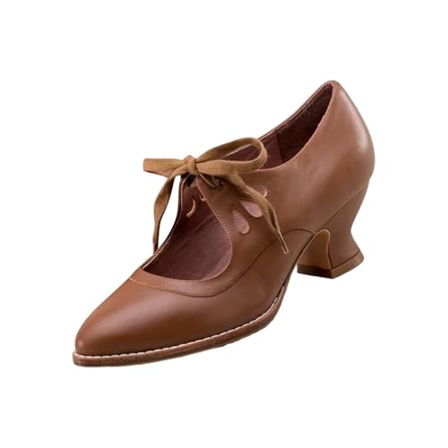 Mary Jane Schuhe Damen Ballerinas Ballerina Schuhe Damenschuhe Elegant Und Bequem Tanzschuhe Riemchenballerina Uniform Pumps Für Business Work Dance Trachtenschuhe Halbschuhe Absatzschuhe von cfpqv