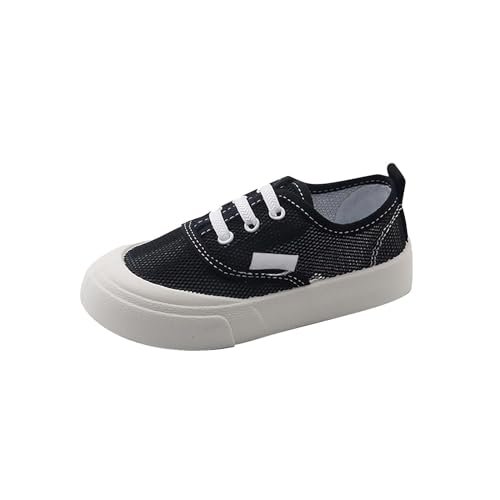 Sneaker Mädchen Jungen Canvas Schuhe Schnürschuhe Kinder Low Top Halbschuhe Hallenschuhe Atmungsaktiv Segeltuchschuhe Hallenturnschuhe Freizeitschuhe Turnschuhe Kinderschuhe Sportschuhe4 von cfpqv