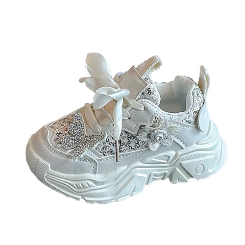 Sportschuhe Mädchen 25, Hallenschuhe Kinder Atmungsaktiv Mesh Sneaker Turnschuhe Rutschfeste Schnürschuhe Laufschuhe Outdoor Wanderschuhe Kinderschuhe Hallenturnschuhe Tennisschuhe Walkingschuhe13 von cfpqv