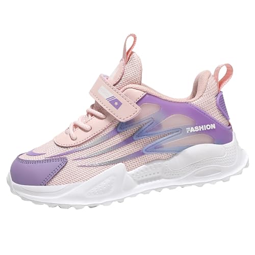 Sportschuhe Mädchen 28, Turnschuhe Kinder Hallenschuhe Sneaker Atmungsaktiv Mesh Laufschuhe Rutschfeste Schnürschuhe Kinderschuhe Hallenturnschuhe Outdoor Wanderschuhe Tennisschuhe Walkingschuhe23 von cfpqv