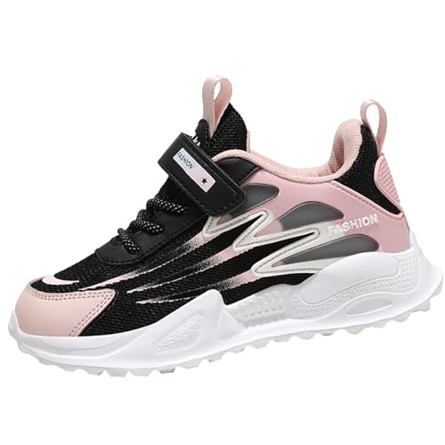 Sportschuhe Mädchen 28, Turnschuhe Kinder Hallenschuhe Sneaker Atmungsaktiv Mesh Laufschuhe Rutschfeste Schnürschuhe Kinderschuhe Hallenturnschuhe Outdoor Wanderschuhe Tennisschuhe Walkingschuhe3 von cfpqv