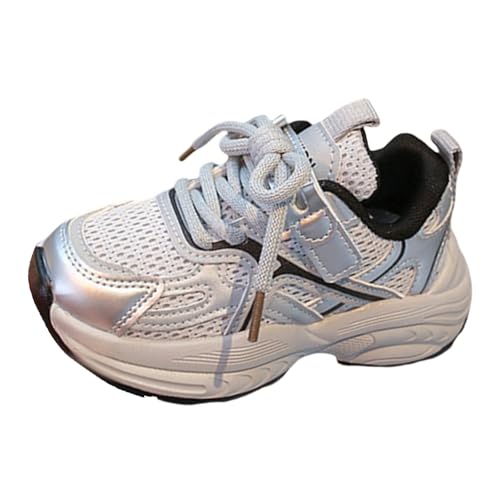 Sportschuhe Mädchen Jungen Schnürschuhe Atmungsaktiv Mesh Sneaker Hallenschuhe Kinder Turnschuhe Laufschuhe Outdoor Trekking Wanderschuhe Rutschfeste Hallenturnschuhe Kinderschuhe Walkingschuhe37 von cfpqv