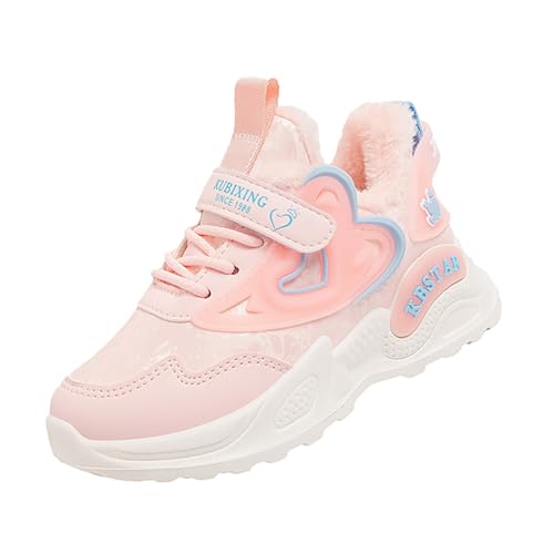 Sportschuhe Mädchen Turnschuhe Winterschuhe Kinder Gefütterte Warm Sneaker Schnürschuhe Hallenschuhe Rutschfeste Kinderschuhe Laufschuhe Hallenturnschuhe Wanderschuhe Walkingschuhe Freizeitschuhe4 von cfpqv