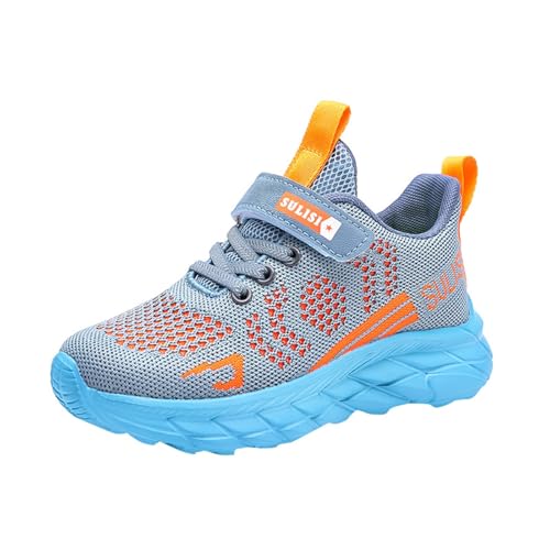 Turnschuhe Kinder 32, Sportschuhe Jungen Hallenschuhe Atmungsaktiv Mesh Laufschuhe Rutschfeste Sneaker Outdoor Wanderschuhe Fitnessschuhe Tennisschuhe Schnürschuhe Kinderschuhe Hallenturnschuhe34 von cfpqv