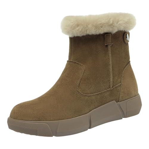 Winterschuhe Damen Gefüttert Winterboots Damen Plüsch Winterstiefel Schneestiefel Winter Stiefel Boots Outdoor Wanderschuhe Arbeitschuhe Warm Wanderstiefel Trekkingstiefel Schlupfstiefel Gr.35-41 von cfpqv